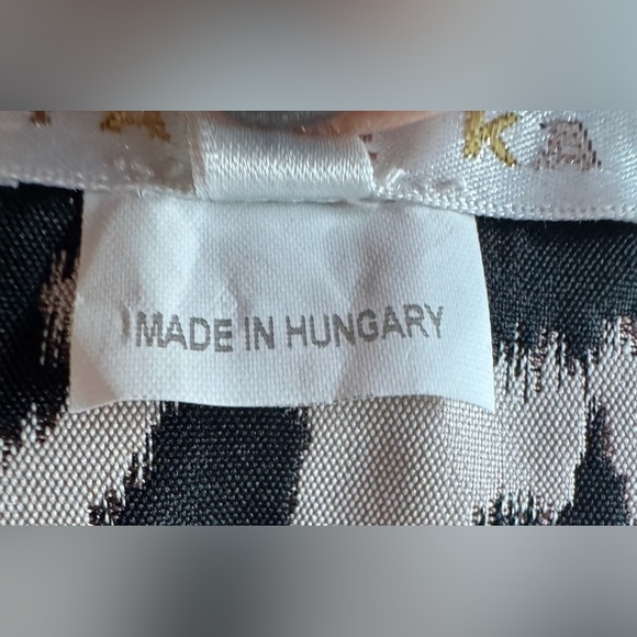 PAULE KA 40 6 Animal Print Belted Lined Dress Designer Leopard Grosgrain Medium - Picture 8 of 12